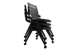 Wilsin Office Furniture Foldable Training Chair with Tablet Stacked Together