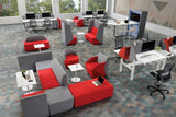 Domain Office Collaborative Discussion Pods in Office Workspace