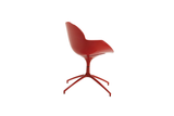 Infiniti Cookie Chair with Red Red Polypropylene Shell and Swivel Base