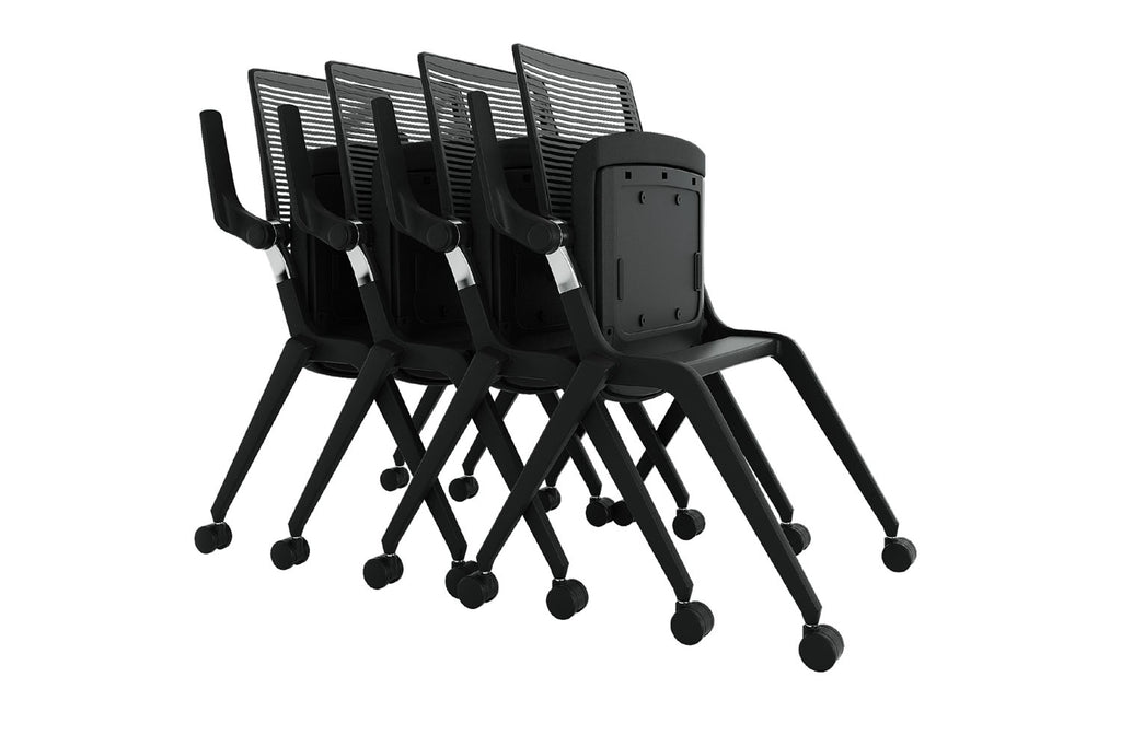 Wilsin Office Furniture Foldable Training Chair Nested Together